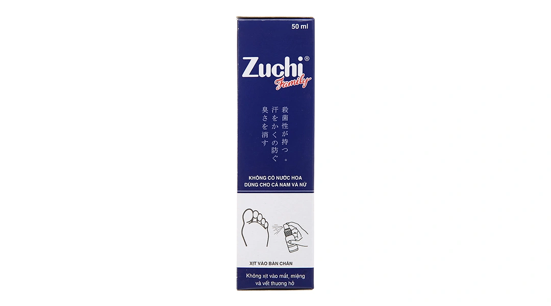 Xịt Zuchi Family khử mùi hôi chân và giày chai 50ml - 4